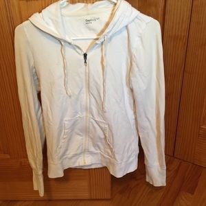 GAP Body White Zip Up Hoodie